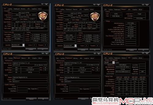 在技嘉Z87X-OC主板的帮助下，MC评测室的Haswell处理器高核心频率、内存工作频率双双得到了刷新。